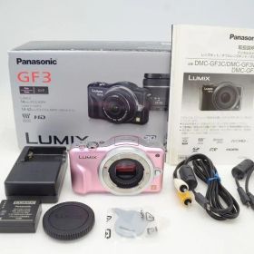 美品 Panasonic パナソニック LUMIX DMC-GF3 ボディ ミラーレス一眼カメラ フェアリーピンク 元箱付 251202c