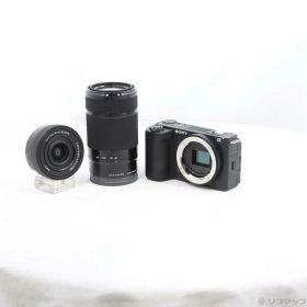 【中古】SONY(ソニー) VLOGCAM ZV-E10 II ダブルズームレンズキット ブラック ZV-E10M2X B 【262-ud】