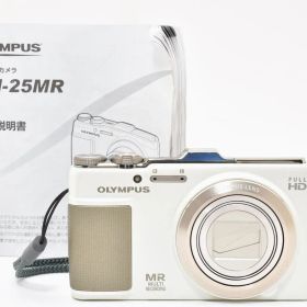 ■ ほぼ新品 ■ オリンパス OLYMPUS SH-25MR ホワイト 《動作確認済・付属品付》コンパクト デジタル カメラ #A0971