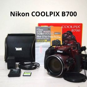 【動作確認済】Nikon COOLPIX B700 レッド ケース SDカード付