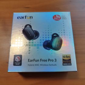 【美品】EarFun Free Pro 3 ワイヤレスイヤフォン ブラック