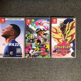 美品⭐︎FIFA 22, Splatoon 2, ポケモンシールド 3本セット