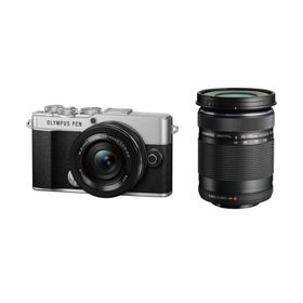 【長期保証付】OM SYSTEM PEN E-P7 EZダブルズームキット シルバー