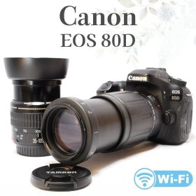 迫力の超望遠✨TAMRON Canon EOS 80D✨ダブルレンズ Wi-Fi