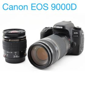 一眼レフカメラ Canon EOS 9000D標準&望遠ダブルレンズセット/
