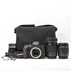 ＜良品＞ Canon デジタル一眼レフカメラ EOS Kiss X8i ダブルズームキット EF-S18-55mm/EF-S55-250mm 付属 EOSKISSX8I-WKIT