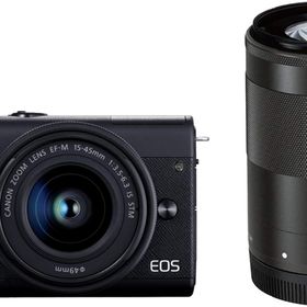 【中古】Canon キヤノン EOS M200 ダブルズームキット ブラック