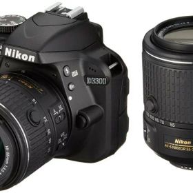 【中古】Nikon デジタル一眼レフカメラ D3300 ダブルズームキット2 ブラック