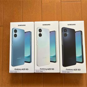 サムスン(SAMSUNG)のgalaxy A25 5G ブラック.ブルー.ライトブルー 3台セット(スマートフォン本体)