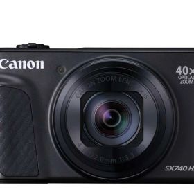 【中古】Canon コンパクトデジタルカメラ PowerShot SX740 HS ブラック 光学40倍ズーム/4K動画/Wi-Fi対応 PSSX740HSBK
