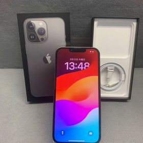 超美品 Appleストア版 SIMフリー iPhone13 Pro 128GB グラファイト色