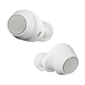 【中古】（新古品） オーディオテクニカ ATH-CKS30TW WH ワイヤレスイヤホン bluetooth 【完全ワイヤレスイヤホン/重低音 / IP55 防水防塵規格/マルチポイント対応/小型軽量 / 最大約20時間再生 / アプリ対応/ヒアスルー/低遅延モード】 ATH-CKS30TW WH ホワイト