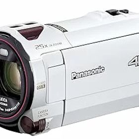 【中古】(非常に良い)パナソニック 4K ビデオカメラ 64GB 光学20倍ズーム ピュアホワイト HC-VX992MS-W