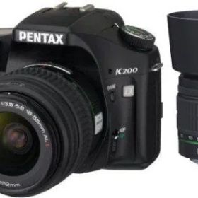 【中古】「非常に良い（無料延長保証）」PENTAX デジタル一眼レフカメラ K200D ダブルズームキット