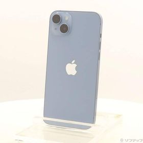 〔中古〕Apple(アップル) iPhone14 Plus 128GB ブルー MQ4H3J／A SIMフリー〔269-ud〕