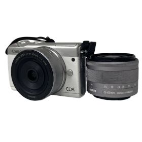Canon EOS M100 EF-M 15-45mm/22mm ミラーレス 一眼 カメラ レンズ キット キヤノン 中古 O11008714