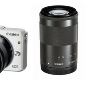 【中古】Canon キヤノン EOS M3 ダブルズームEVFキット ホワイト