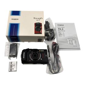 ■OLYMPUS Tough TG-5 コンパクトデジタルカメラ 防水 防塵 耐衝撃 バッテリー USBケーブル ストラップ 元箱 取扱説明書2407111
