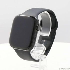 〔中古〕Apple(アップル) Apple Watch Series 10 GPS 42mm ジェットブラックアルミニウムケース ブラックスポーツバンド〔262-ud〕