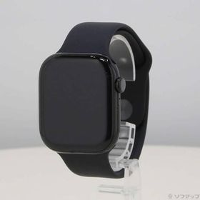 〔中古〕Apple(アップル) Apple Watch Series 10 GPS 46mm ジェットブラックアルミニウムケース ブラックスポーツバンド〔262-ud〕