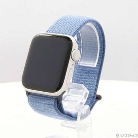 〔中古〕Apple(アップル) Apple Watch SE 第2世代 GPS 40mm スターライトアルミニウムケース ウインターブルースポーツループ〔262-ud〕