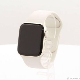 〔中古〕Apple(アップル) Apple Watch SE 第2世代 GPS 40mm スターライトアルミニウムケース スターライトスポーツバンド〔262-ud〕