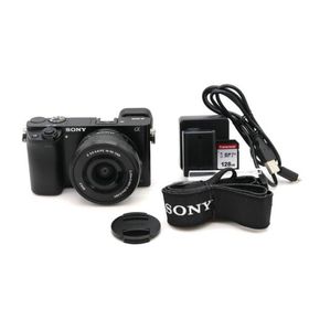 SONY ミラーレス一眼 α6000 パワーズームレンズキット E PZ 16-50mm F3.5-5.6 OSS ブラック ILCE-6000L B