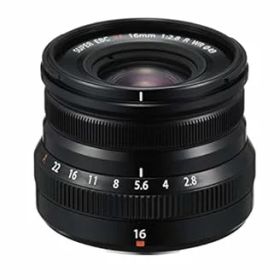 【中古】富士フイルムFUJIFILM X 交換レンズ フジノン 単焦点 広角 コンパクト 16mm F2.8 防塵防滴耐低温 絞りリング ブラック F XF16MMF2.8 R WR B