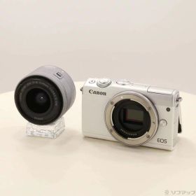 【中古】Canon(キヤノン) 期間特価対象品 EOS M100 EF-M15-45 IS STM レンズキット (ホワイト) 【198-ud】