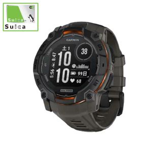 GARMIN Instinct 3 Dual Power 50mm GPSスマートウォッチ(Suica対応) (ガーミン) Black/ Charcoal 010-02935-30