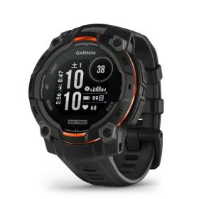 ガーミン(GARMIN) Instinct 3 45mmサイズ Dual Power Black Bezel with Black Band 010-02934-30 ランニング・ゴルフ・登山・サイクリング等30種類以上対応Android/iOS対応Suica機能搭載ビジネスシーンもOK日本
