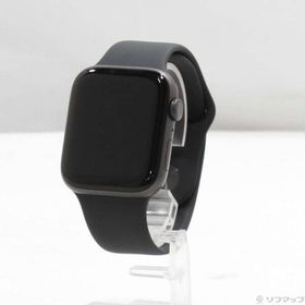 〔中古〕Apple(アップル) Apple Watch Series 6 GPS 44mm スペースグレイアルミニウムケース ブラックスポーツバンド〔198-ud〕