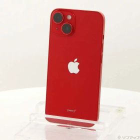 【中古】Apple(アップル) iPhone14 128GB プロダクトレッド MPV93J／A SIMフリー 【198-ud】