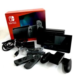Nintendo Switch ニンテンドースイッチ 本体 付属品有/初期化/動作確認済 2024年製/HAC-001 ブラック 【中古】