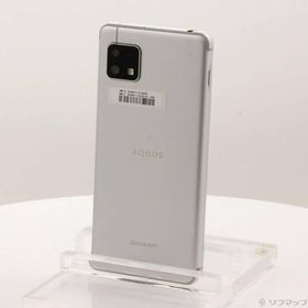 〔中古〕SHARP(シャープ) AQUOS sense4 lite 64GB シルバー SH-RM15 楽天 SIMフリー〔198-ud〕