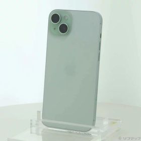 【中古】Apple(アップル) iPhone15 Plus 128GB グリーン MU0E3J／A SIMフリー 【198-ud】