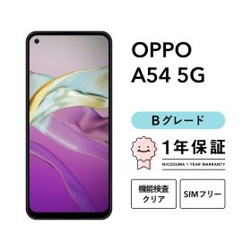 OPPO A54 5G OPG02 64GB シルバーブラック ファンタスティックパープル SIMフリー （au） Bグレード