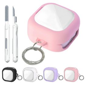 Galaxy Buds4 ケース Buds 4 Pro クリア カバー 透明 カラビナ付き クリーナーペン付き シンプル 保護カバー おすすめ おしゃれ Samsung