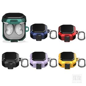 Galaxy Buds4 ケース Buds 4 Pro カバー カラビナ付き TPU+プラスチック ハードケース お洒落 シンプル 保護カバー おすすめ おしゃれ Samsung