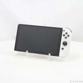 【中古】Nintendo(任天堂) Nintendo Switch 有機ELモデル Joy-Con(L)／(R) ホワイト 【198-ud】