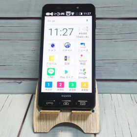 softbank SHARP シンプルスマホ3 509SH ブラック 本体 白ロム B826853