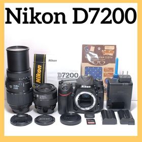 ニコン(Nikon)のスポーツ観戦に✨Nikon D7200✨ダブルレンズ✨高画質&高性能✨豪華セット(デジタル一眼)