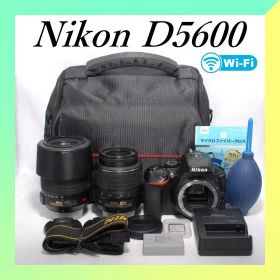 ✨Nikon D5600 ✨ダブルレンズ✨ショット数小✨初心者おすすめ✨一眼レフ
