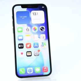 【液晶美品＊バッテリー最大容量100％】 au SIMフリー iPhone12 64GB ブラック
