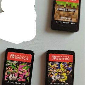 【期間限定】switchソフト３種 スプラ3&2、マイクラ ソフトのみ