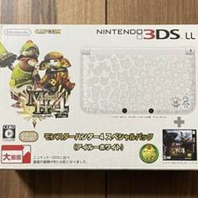 【動作確認済】 ニンテンドー3DS LL アイルーホワイト / モンスターハンター4 スペシャルパック