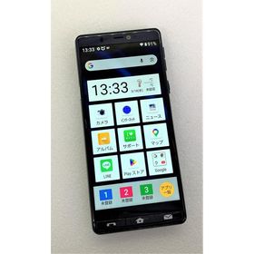 中古 SHARP シンプルスマホ5 32GB ネイビーブルー A001SH SoftBank版