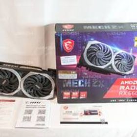 【新品】MSI Radeon RX 6600 XT MECH 2X 8G OC 2スロット 8ピン×1 GDDR6 ゲーム RTX 3060 12GB RX7600 コンパクト エンコード 演算 AI