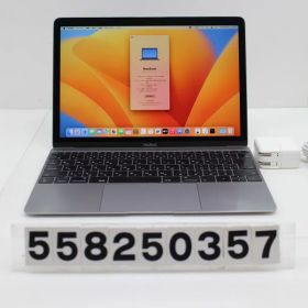 Apple MacBook Retina 12in 2017 A1534 スペースグレイ Core m3 7Y32 1.2GHz/8GB/256GB/WQXGA(2304x1440) 画面キズあり【中古】【20260123】