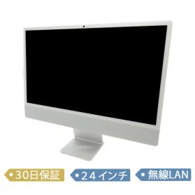 【中古】Apple iMac Retina/Apple M4（8コアCPU/8コアGPU）/メモリ 16GB/SSD 512GB/2024/24インチ/macOS（15.7）/MWUC3J/A/デスクトップ【A】